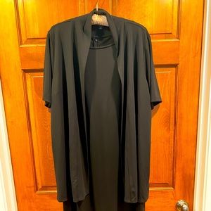 Black sleeveless dress with matching jackets  - 3 matching pieces